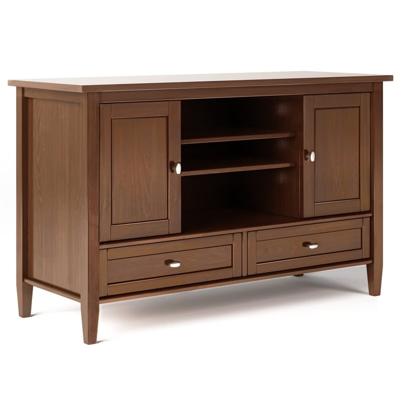 Trent Home Rustic Wood TV Media Stand for TVs up to 47