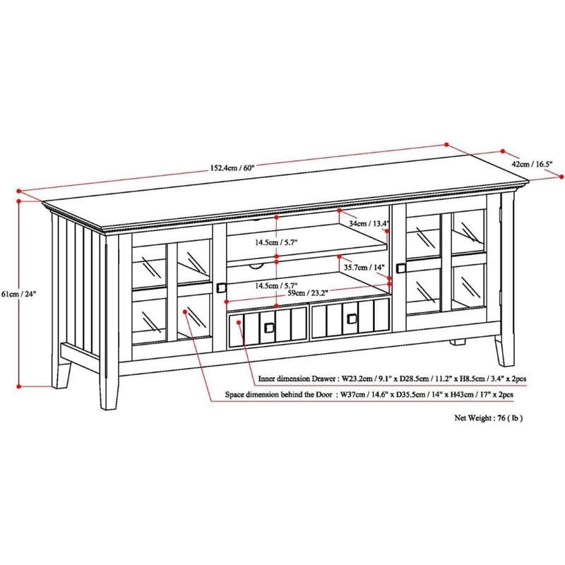 Trent Home Wood 60