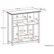 Trent Home Wood 8 Multi Size Cube Bookcase in Hickory Brown