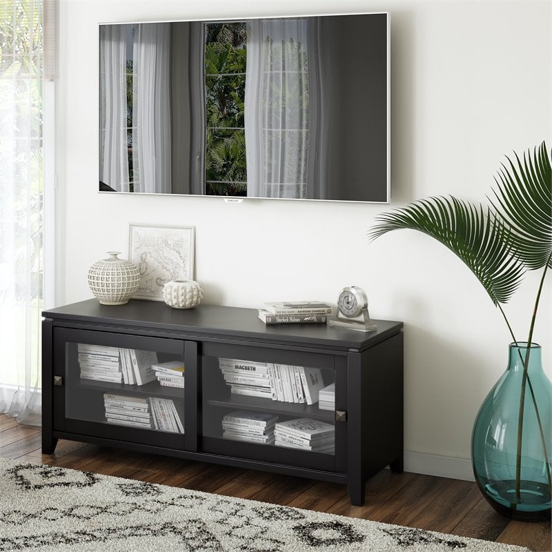 Trent Home Modern Solid Wood TV Media Stand for TVs up to 48