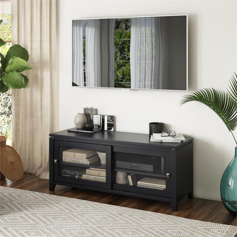 Trent Home Modern Solid Wood TV Media Stand for TVs up to 48