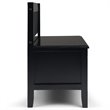 Trent Home Solid Wood Black Entryway Bench Rectangular 42