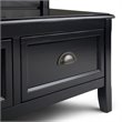 Trent Home Solid Wood Black Entryway Bench Rectangular 42