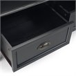 Trent Home Solid Wood Black Entryway Bench Rectangular 42