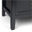 Trent Home Solid Wood Black Entryway Bench Rectangular 42