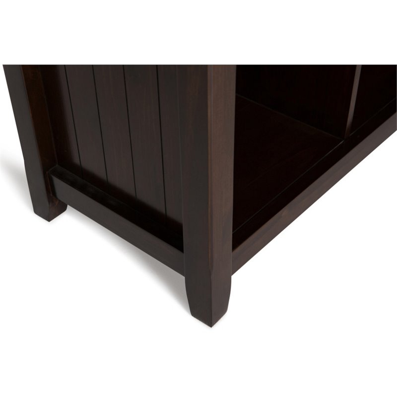 Trent Home Wood Transitional 9 Cube Bookcase and Unit in Brunette Brown