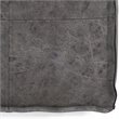 Trent Home Boho Square Pouf in Distressed Black Faux Leather