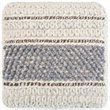 Trent Home Boho Square Pouf in Blue and Natural Handloom Woven