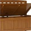 Trent Home Solid Wood Entryway Storage Bench in Light Golden Brown