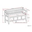 Trent Home Solid Wood Entryway Storage Bench in Light Golden Brown