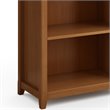 Trent Home 5 Shelf Solid Wood Bookcase in Light Golden Brown
