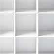 Trent Home Wood Transitional 9 Cube Bookcase and Unit in White