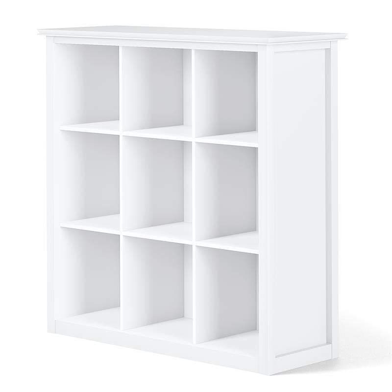 Trent Home Wood Transitional 9 Cube Bookcase and Unit in White