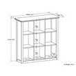 Trent Home Wood Transitional 9 Cube Bookcase and Unit in White