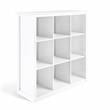 Trent Home Wood Transitional 9 Cube Bookcase and Unit in White