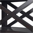 Trent Home Solid Wood Narrow End Table with Drawer in Hickory Brown