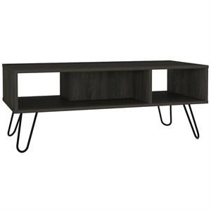 Trent Home Modern Engineered Wood Coffee Table in Espresso