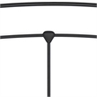 Trent Home Transitional Sanford King Sized Decorative Metal Bed in Matte Black