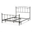 Trent Home Transitional Sanford King Sized Decorative Metal Bed in Matte Black