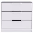 Trent Home Modern 3 Drawer Dresser of Engineered Wood in White