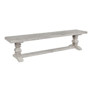 trent home transitional reclaimed pine wood bench in sierra gray