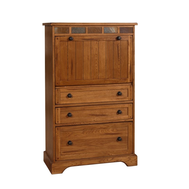 Sunny Designs Sedona Computer Armoire in Rustic Oak 2848RO