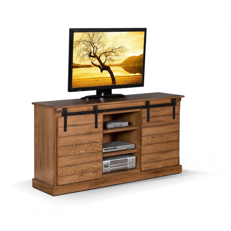 Sunny Designs Sedona 62" TV Stand in Rustic Oak 3577RO