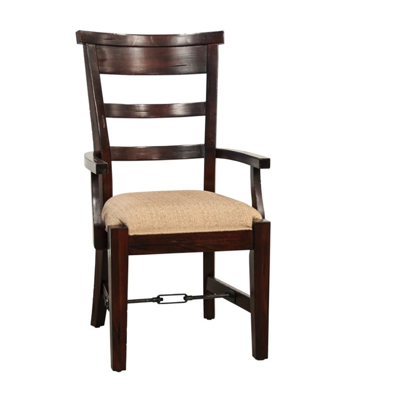 Sunny Designs Vineyard Dining Arm Chair in Rustic Mahogany - 1605RM-2