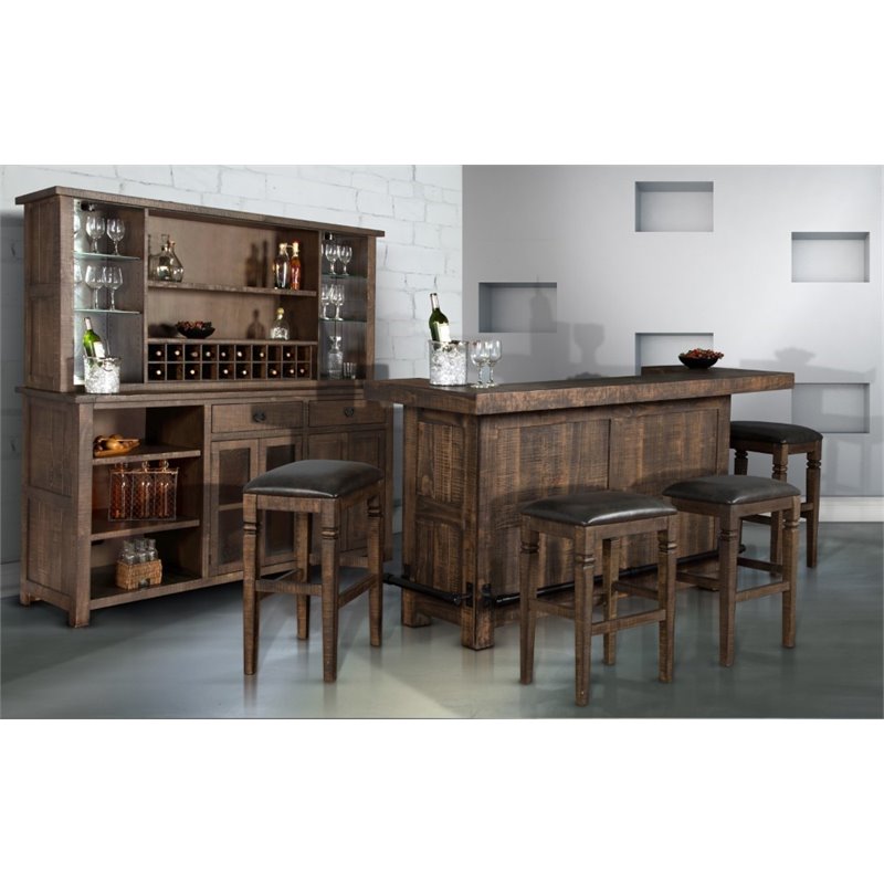 Sunny Designs Homestead Home Bar In Tobacco Leaf 1963TL