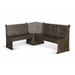 Sunny Designs Homestead Farmhouse Wood Breakfast Nook Set in Tobacco Leaf