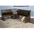 Sunny Designs Homestead Farmhouse Wood Breakfast Nook Set in Tobacco Leaf