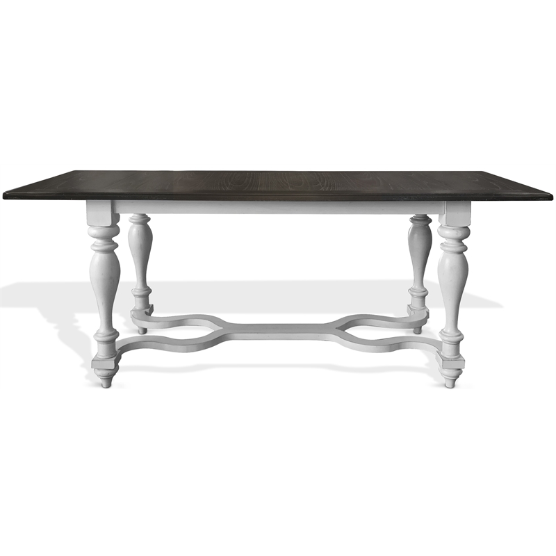 Shop our Carriage House Antique White Table Top & Base by Sunny