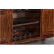 Sunny Designs Santa Fe Adjustable Shelf Farmhouse Wood Buffet in Dark Chocolate