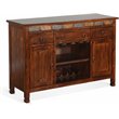 Sunny Designs Santa Fe Adjustable Shelf Farmhouse Wood Buffet in Dark Chocolate