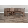 Sunny Designs Doe Valley Farmhouse Wood Breakfast Nook Set in Buckskin