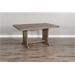 Sunny Designs Doe Valley Farmhouse Wood Breakfast Nook Set in Buckskin