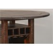 Sunny Designs Homestead Transitional Wood Counter Height Table in Tobacco Leaf