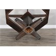Sunny Designs Homestead Transitional Wood Game & Dining Table in Tobacco Leaf