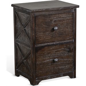 sunny designs european cottage 2-drawer wood file cabinet