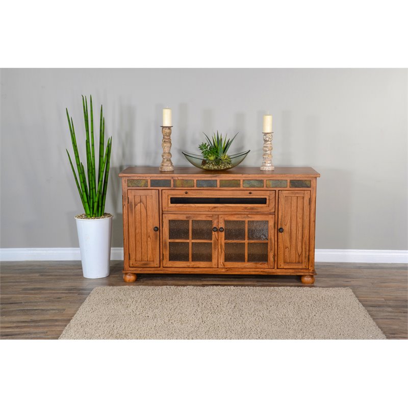 Sunny Designs Sedona Counter Height TV Console for TVs up to 70