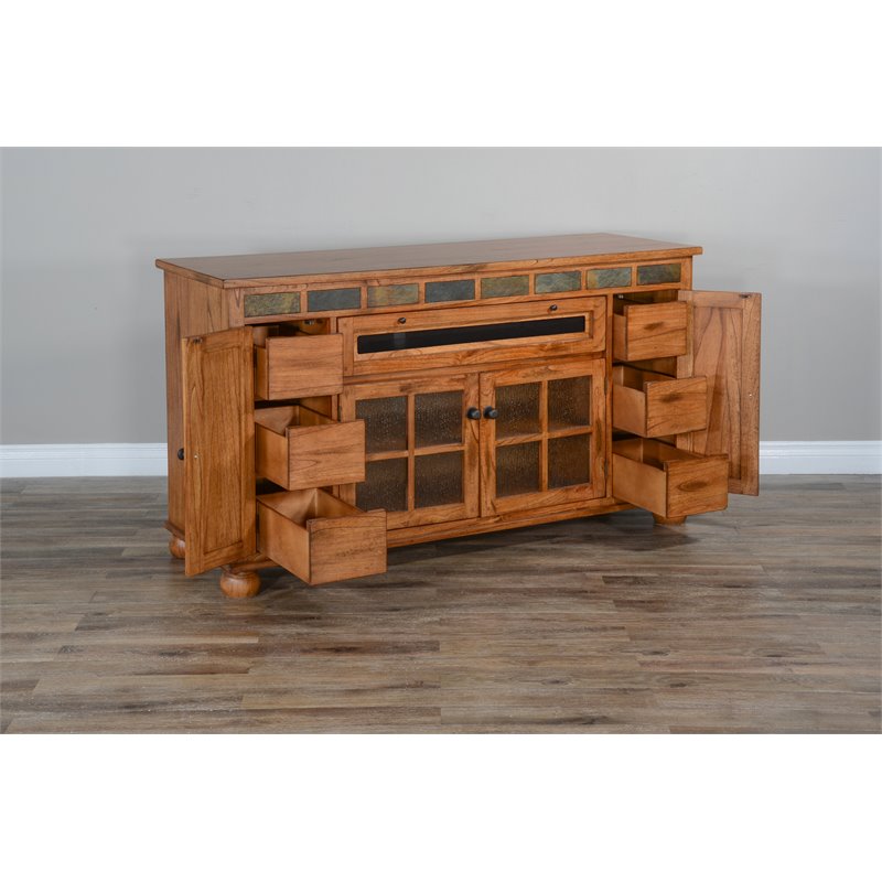 Sunny Designs Sedona Counter Height TV Console for TVs up to 70