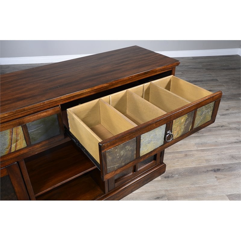 Sunny Designs Santa Fe Wood TV Console for TVs up to 65