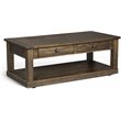 Sunny Designs Homestead Rough Sawn Mahogany Wood Coffee Table in Tobacco Leaf