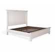 Sunny Designs Carriage House Coastal Wood Eastern King Bed in Off White