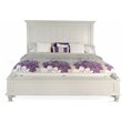 Sunny Designs Carriage House Coastal Wood Eastern King Bed in Off White