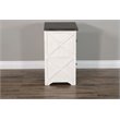 Sunny Designs European Cottage 2-drawer Wood File Cabinet in Dark Brown/White