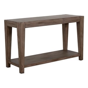 Sunny Designs Doe Valley 50&quot Mid-Century Mahogany Wood Sofa Table in Taupe Brown