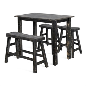 Marina Black Sand Counter Wood Table