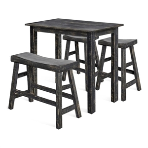 Marina Black Sand Pub Wood Table