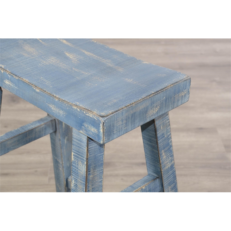 Marina Ocean Blue Counter Wood Table
